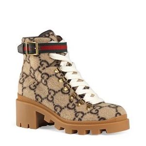 Gucci wool ankle booties